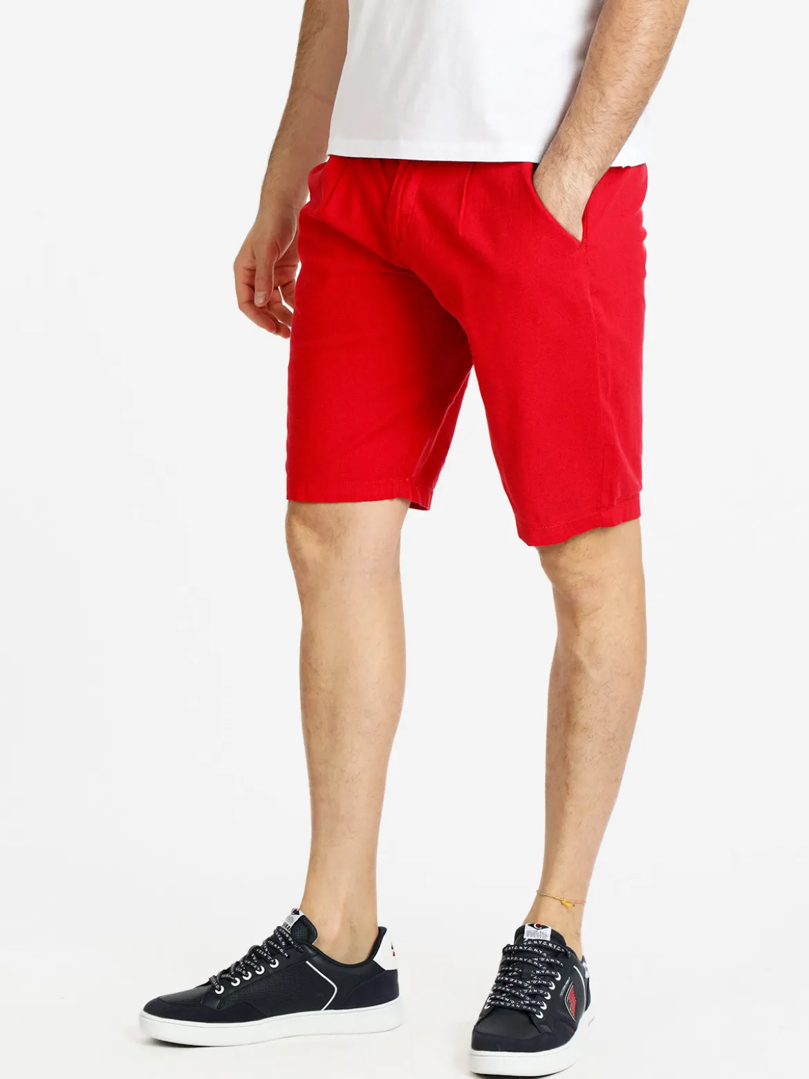 Johnny Looper Bermuda in lino da uomo