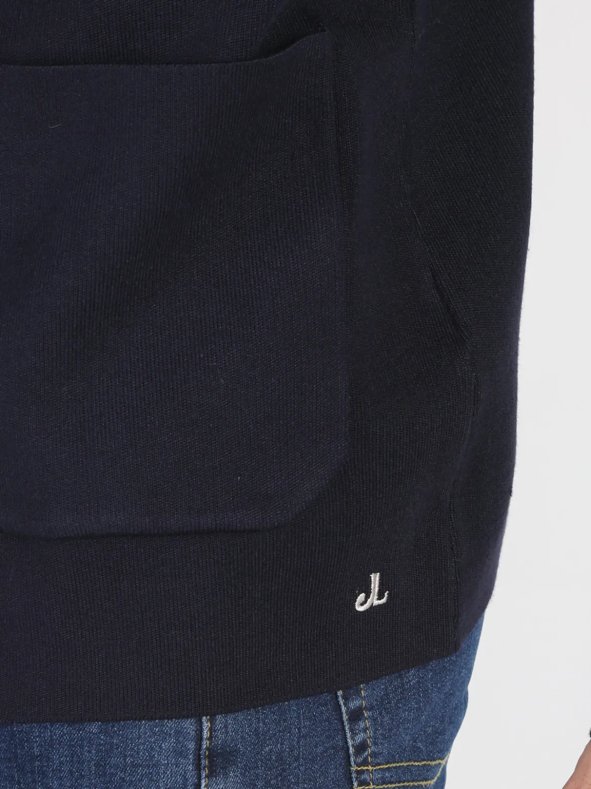 Johnny Looper Blazer uomo in maglia - blu scuro