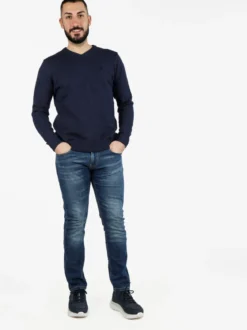 Johnny Looper Jeans da uomo slim fit denim scuro