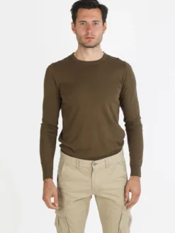 Johnny Looper Maglia girocollo da uomo in cotone