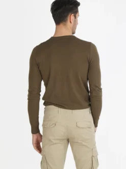 Johnny Looper Maglia girocollo da uomo in cotone