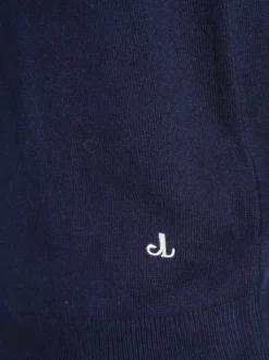 Johnny Looper Maglione dolcevita da uomo in misto lana - blu scuro