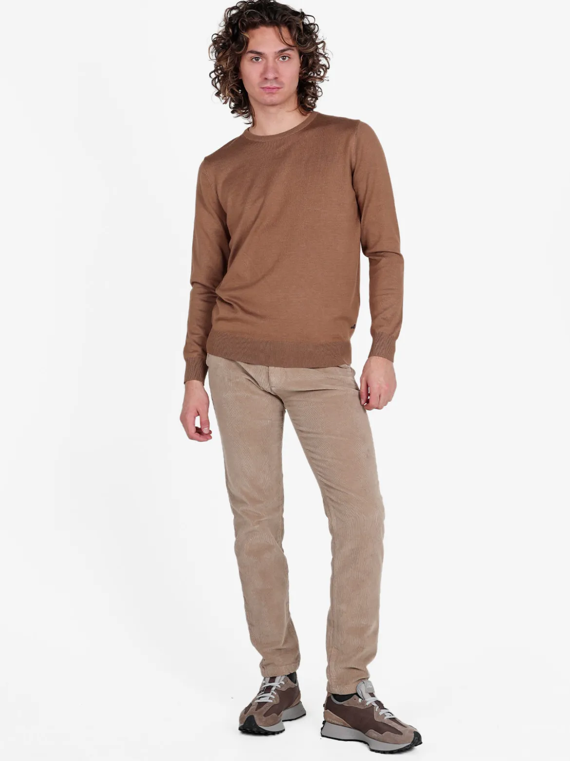 Johnny Looper Pantaloni da uomo in velluto slim fit