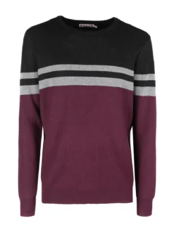 Johnny Looper Pullover girocollo da uomo a costine