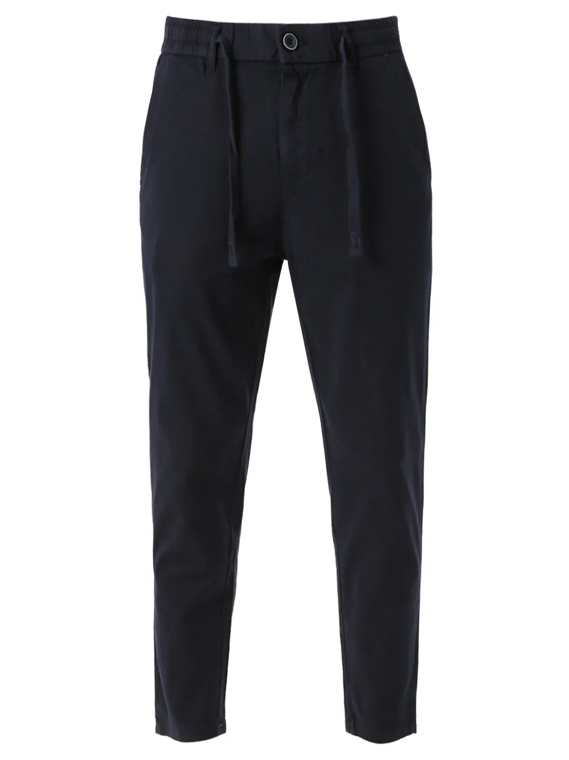 J.Sette Pantaloni casual da uomo in cotone con coulisse - blu scuro