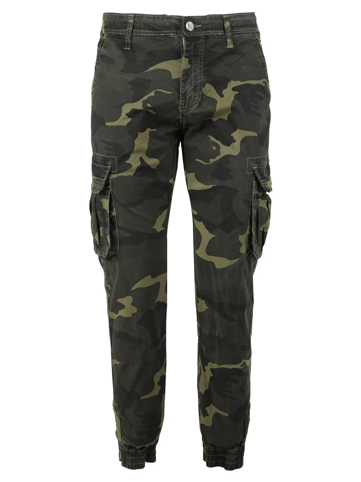 J.Sette Pantaloni mimetici da uomo con polsini e zip