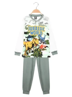 Jurassic World Pigiama lungo in caldo cotone da bambino con stampe