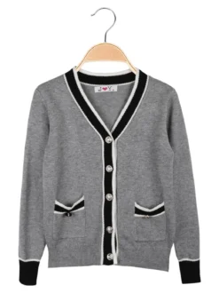 J Y Cardigan in maglia con bottoni