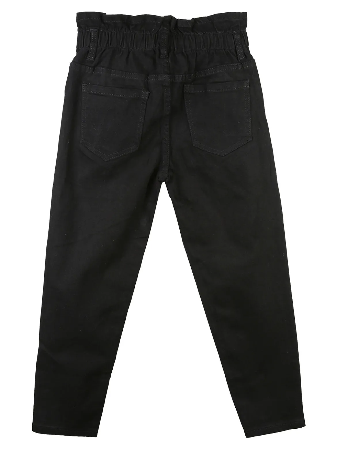 J Y Jeans nero da bambina a vita alta