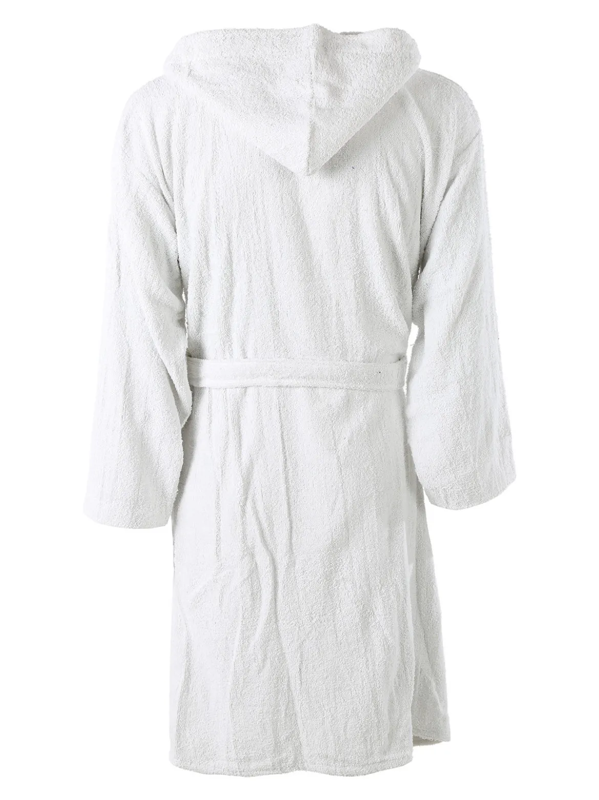 Kappa Accappatoio unisex in spugna con cappuccio - bianco