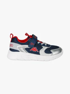 Kappa BREEZE Sneakers da bambino sportive in mesh con cinturino a strappo - blu scuro