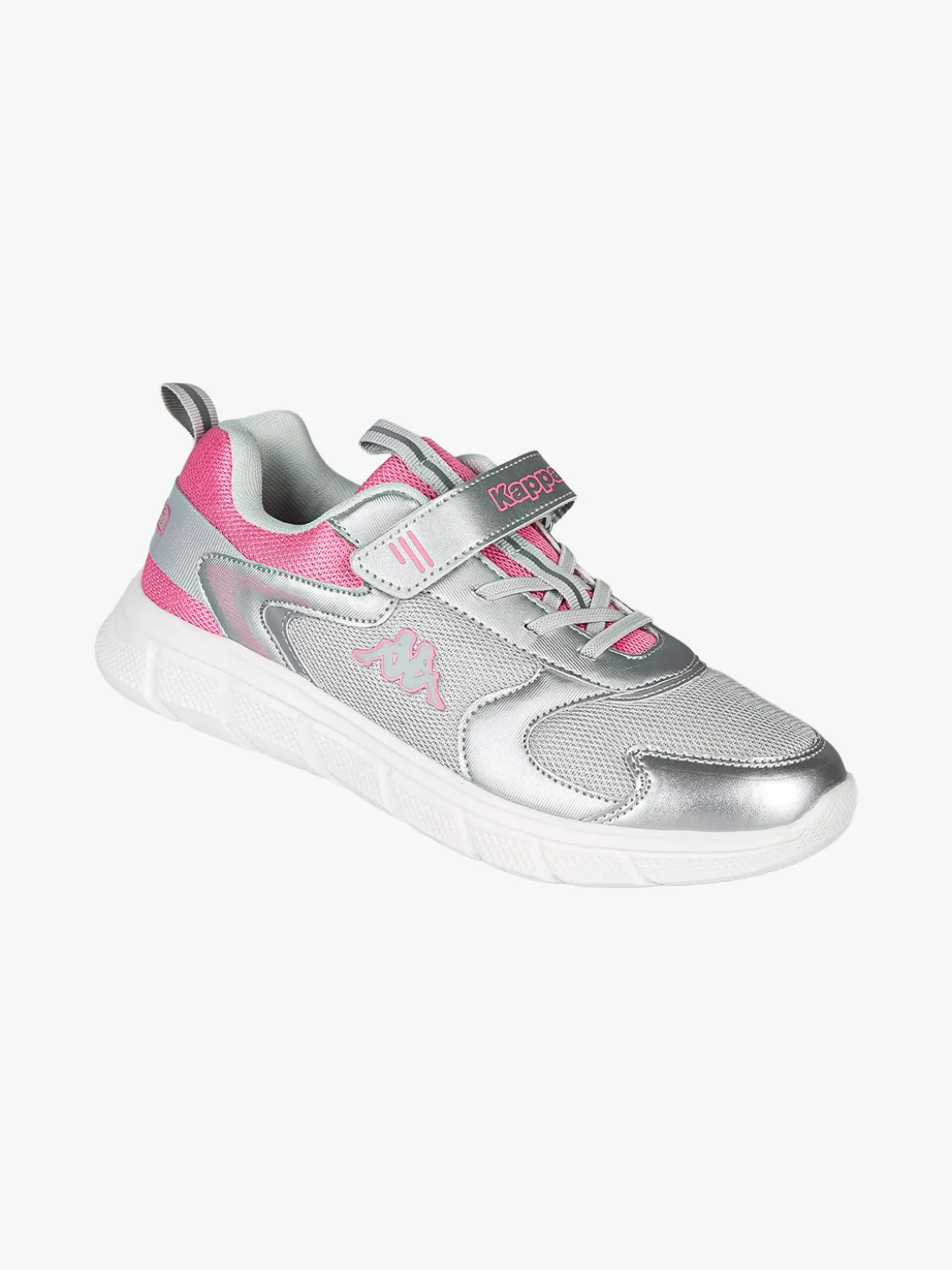 Kappa BREEZE Sneakers sportive da ragazza con cinturino a strappo - argento