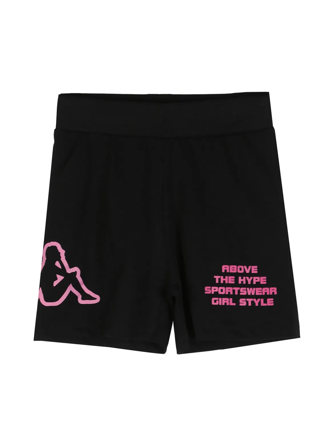 Kappa Completo corto da bambina in cotone con t-shirt e shorts - rosa