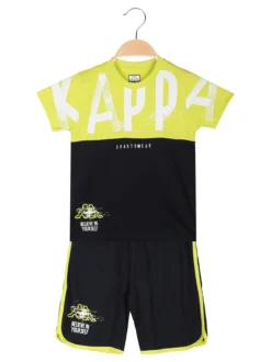 Kappa Completo corto da bambino in cotone con t-shirt e bermuda