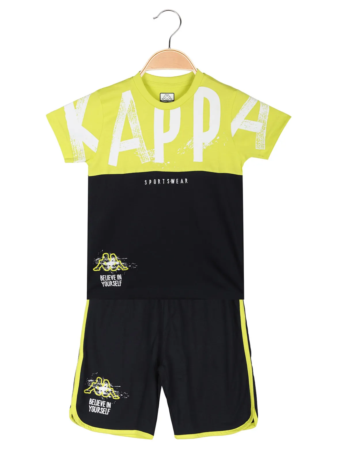 Kappa Completo corto da bambino in cotone con t-shirt e bermuda