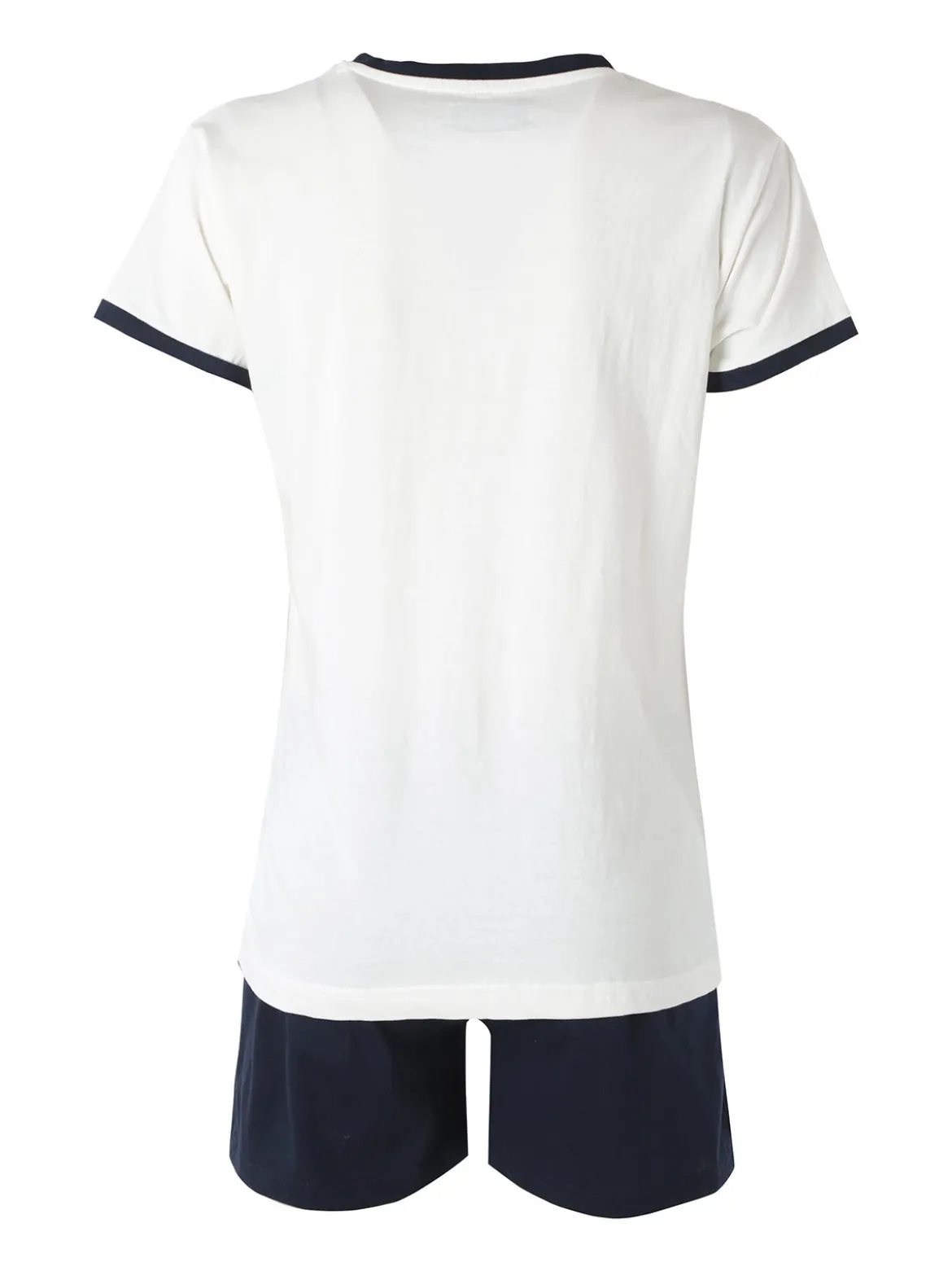 Kappa Completo corto da donna in cotone con logo - bianco