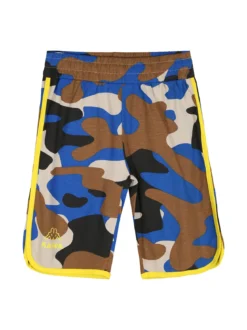 Kappa Completo corto 2 pezzi da ragazzo in cotone con t-shirt e bermuda militare - sabbia