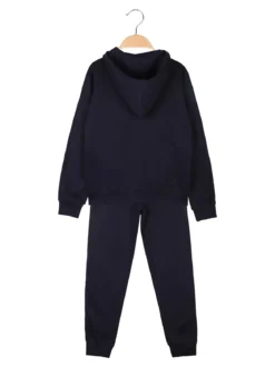 Kappa Completo tuta da ragazzo 2 pezzi con cappuccio e zip - blu scuro