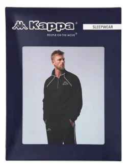 Kappa Completo tuta da uomo 2 pezzi in misto cotone - blu scuro