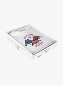 Kappa Completo tuta 2 pezzi da neonata con felpa e pantaloni in cotone - bianco