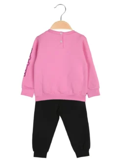 Kappa Completo tuta 2 pezzi da neonata con interno felpato - rosa