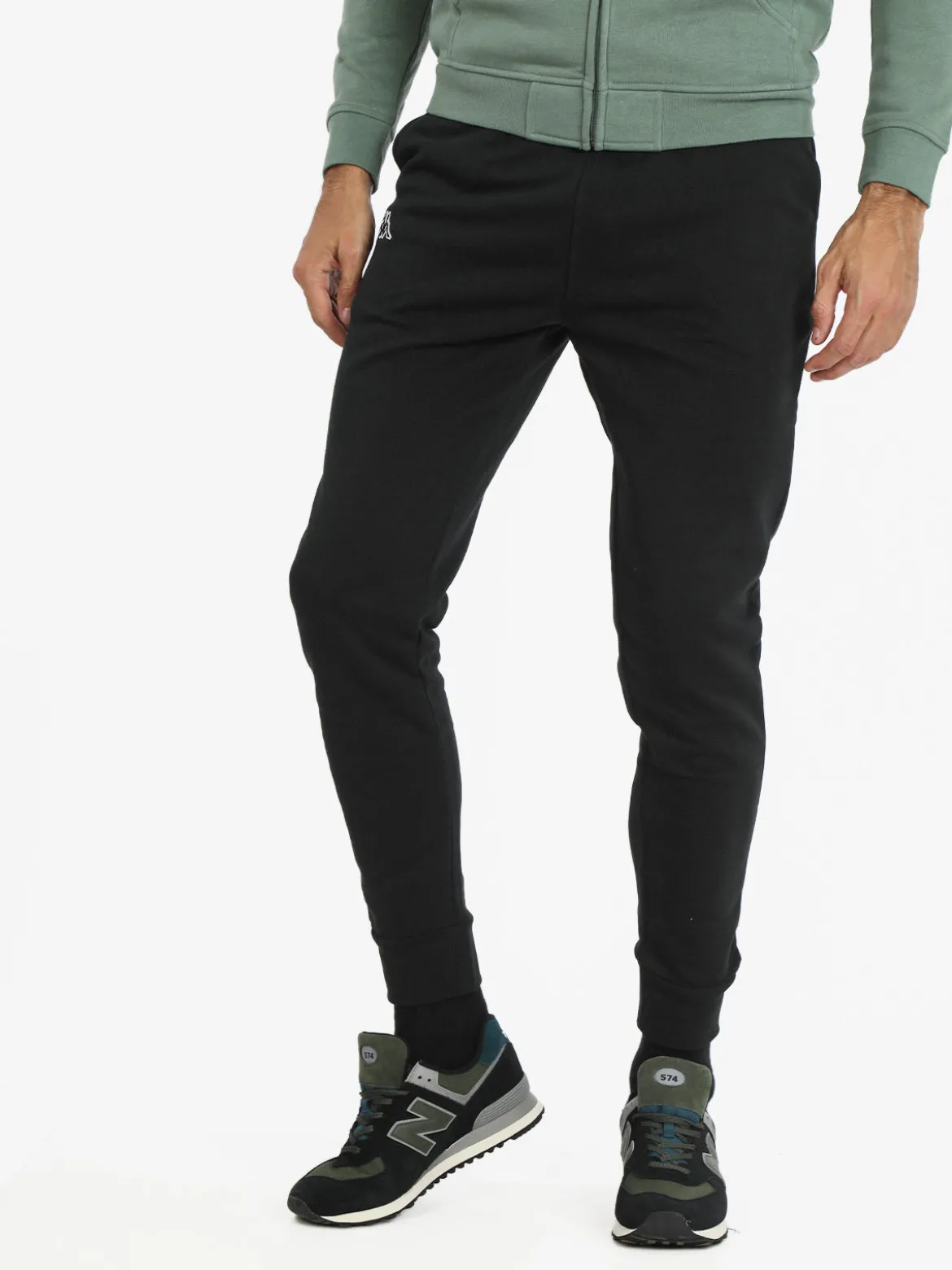 Kappa Pantaloni sportivi uomo in cotone felpato