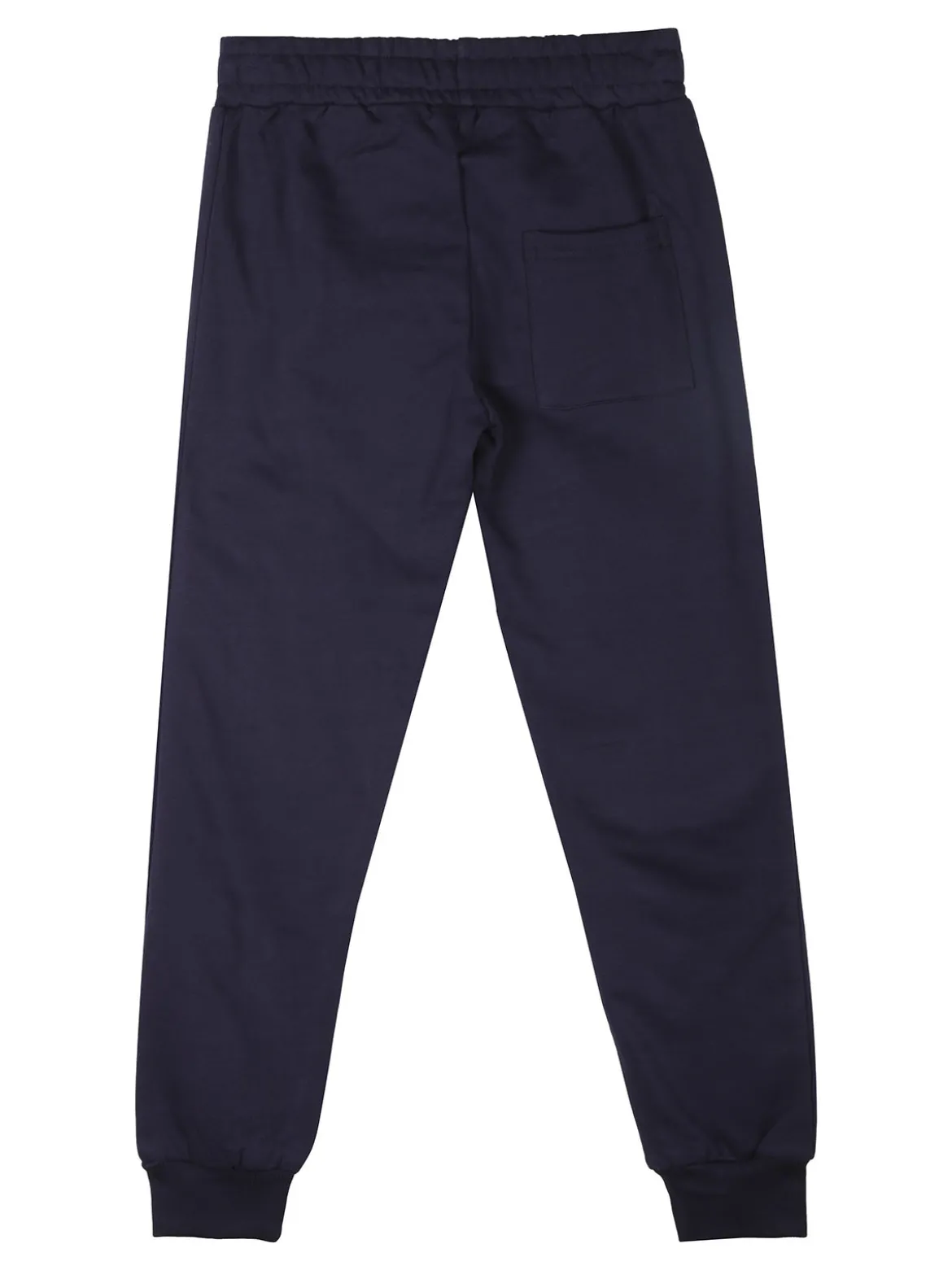 Kappa Pantaloni tuta da bambino con polsini e interno caldo cotone - blu scuro