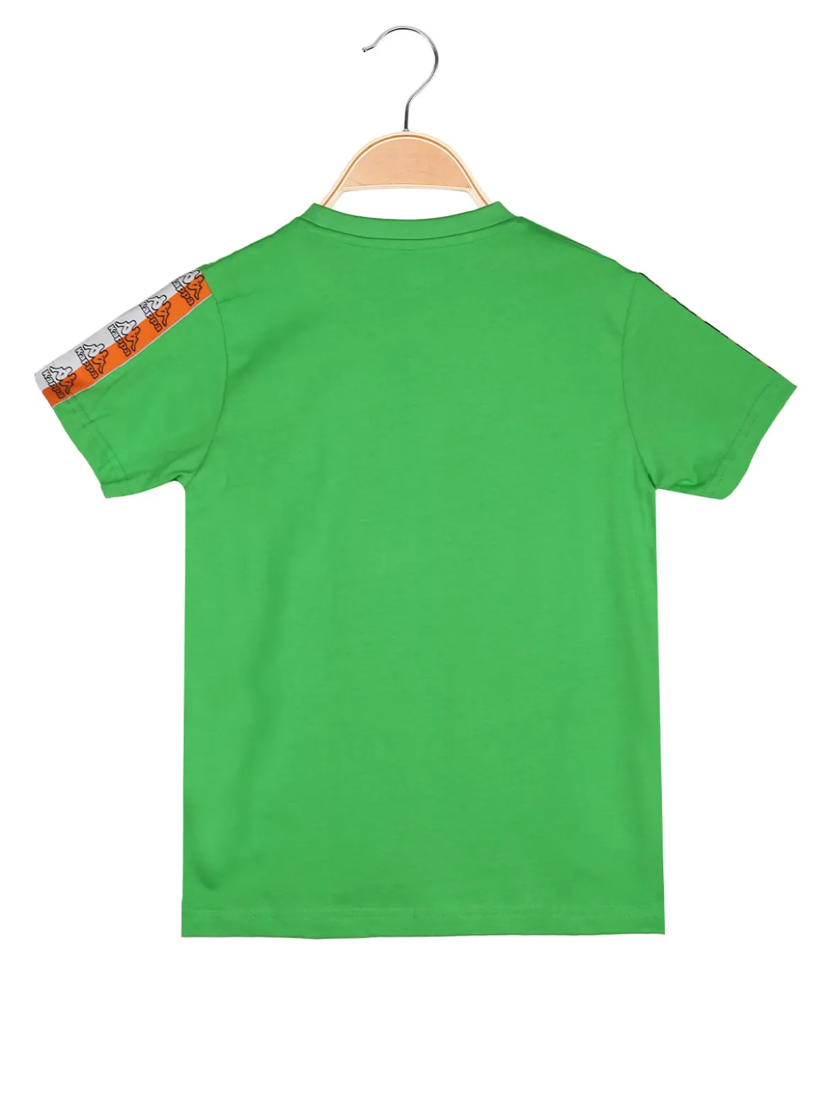 Kappa T-shirt da ragazzo in cotone con stampa disegno - verde