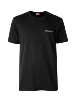 Kappa T-shirt da uomo con logo - nero