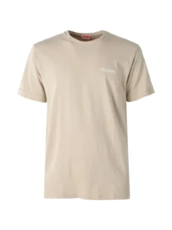 Kappa T-shirt da uomo con logo - sabbia