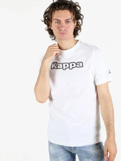 Kappa T-shirt da uomo in cotone con stampa scritta
