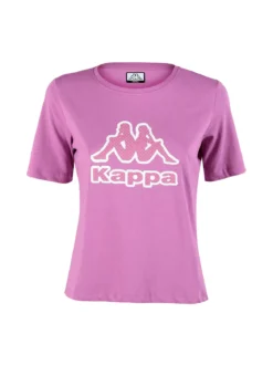 Kappa T-shirt donna in cotone con logo a pois