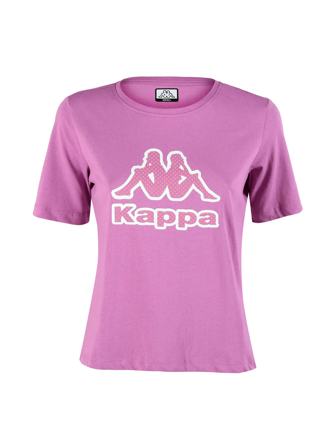 Kappa T-shirt donna in cotone con logo a pois