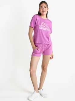 Kappa T-shirt donna in cotone con logo a pois