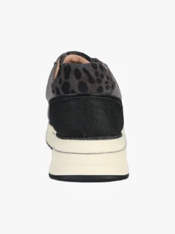 Keys Sneakers donna in pelle scamosciata con platform - grigio