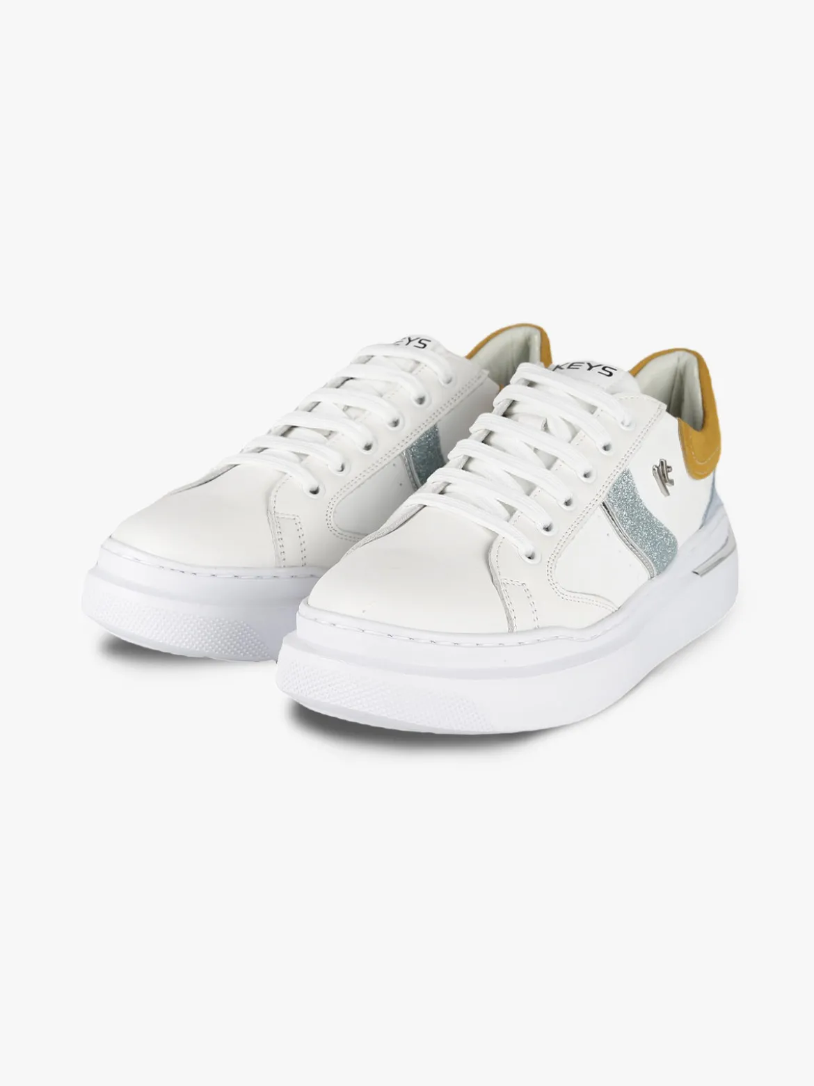 Keys Sneakers in pelle donna con glitter