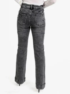 Kiss Pink Jeans donna push up a zampa - nero
