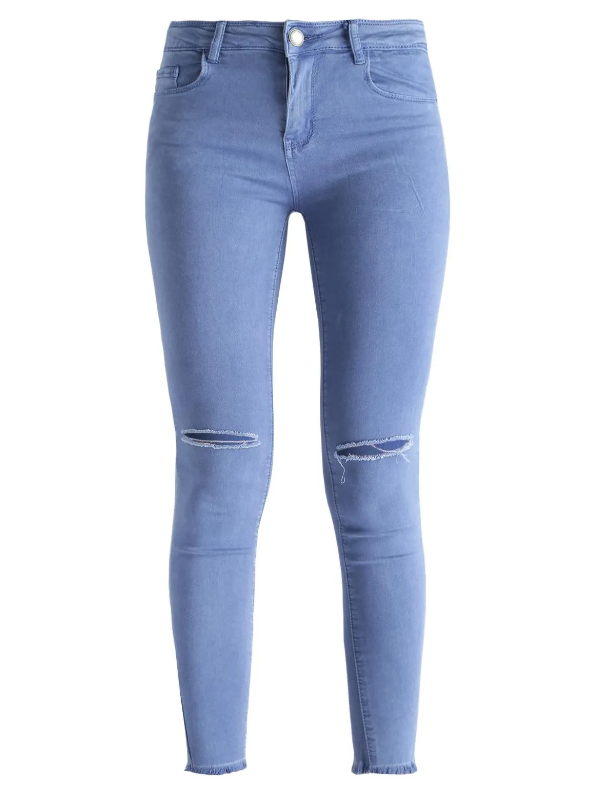 Kiss Pink Pantaloni skinny con strappi