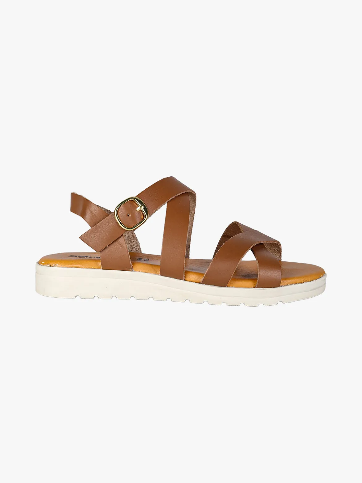 La Cuoieria Sandali in pelle da donna con fasce intrecciate