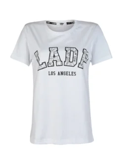 Ladp T-shirt donna in cotone con scritta