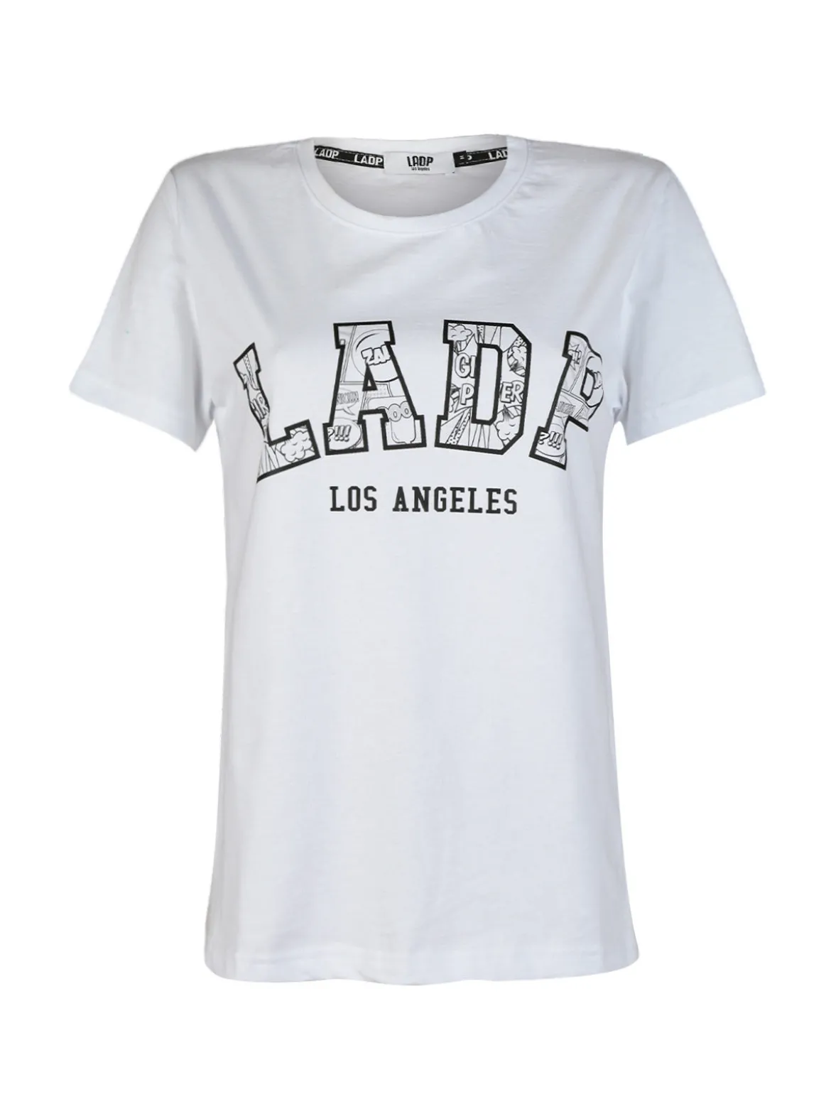 Ladp T-shirt donna in cotone con scritta
