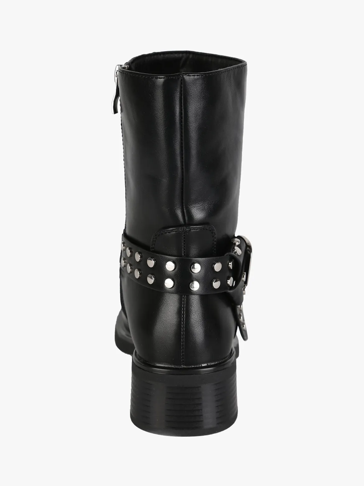 La Flor Stivaletti donna biker con cinturino di borchie