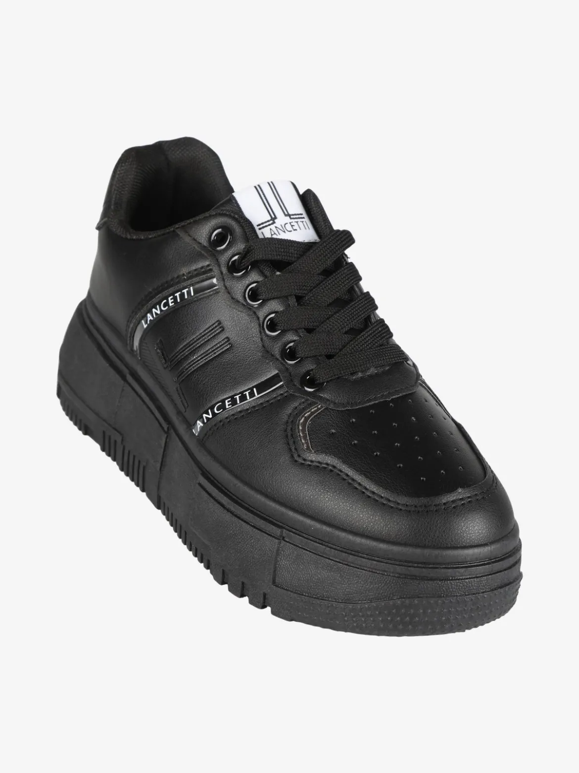 Lancetti Sneakers da donna stringata con zeppa