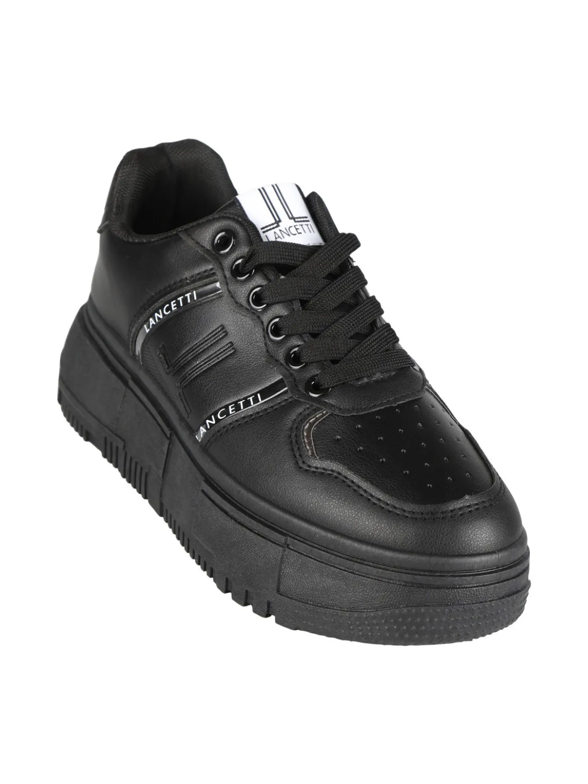 Lancetti Sneakers da donna stringata con zeppa