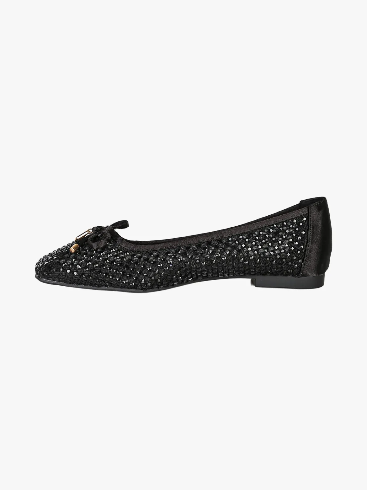 Laura Biagiotti Ballerine donna in tulle con strass - nero