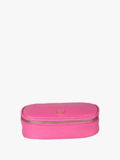 Laura Biagiotti Beauty case da donna in ecopelle con zip - fucsia