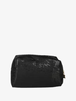Laura Biagiotti Beauty case donna in tessuto con paillettes - nero