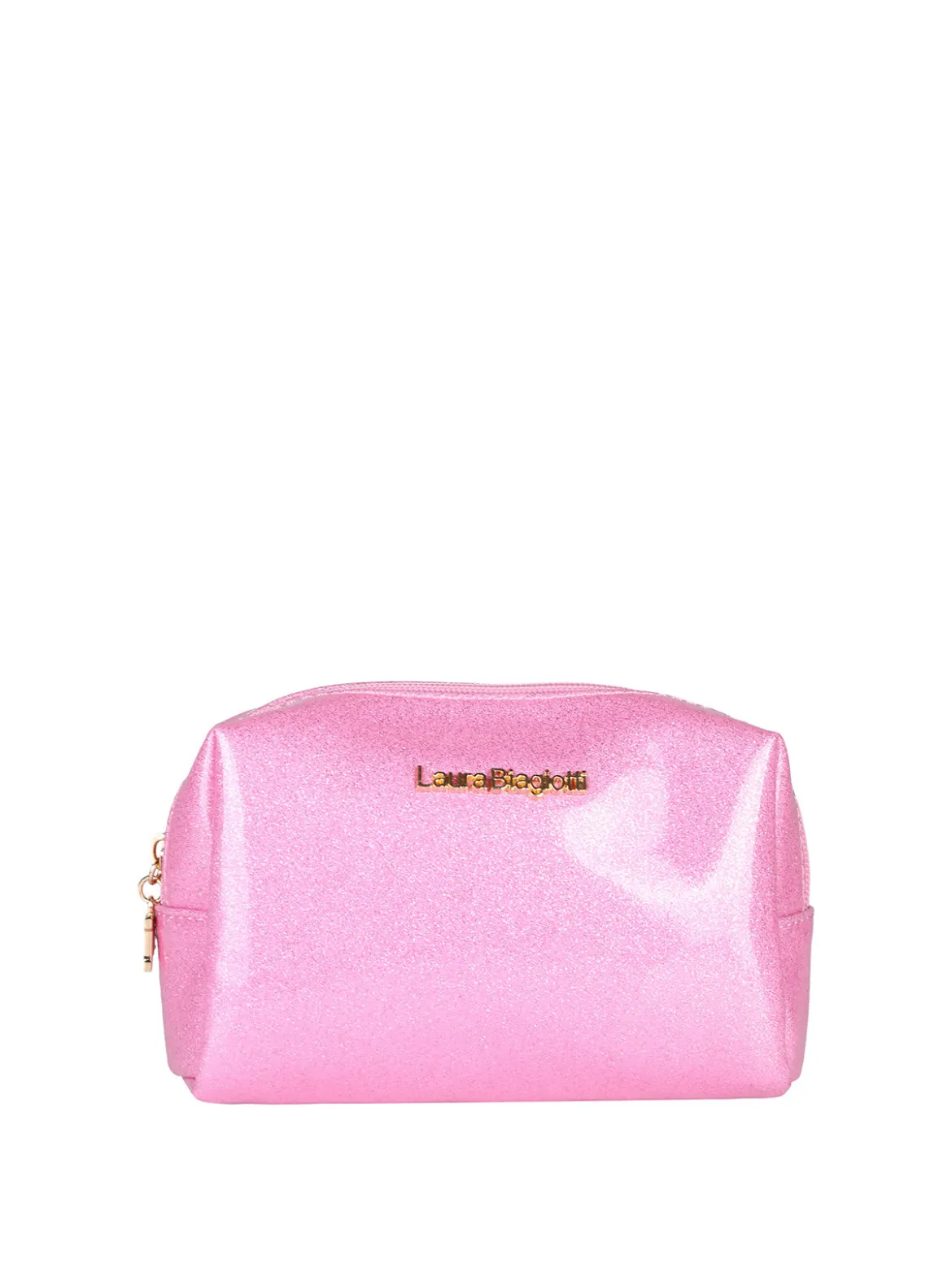 Laura Biagiotti Beauty case piccolo glitterato - rosa
