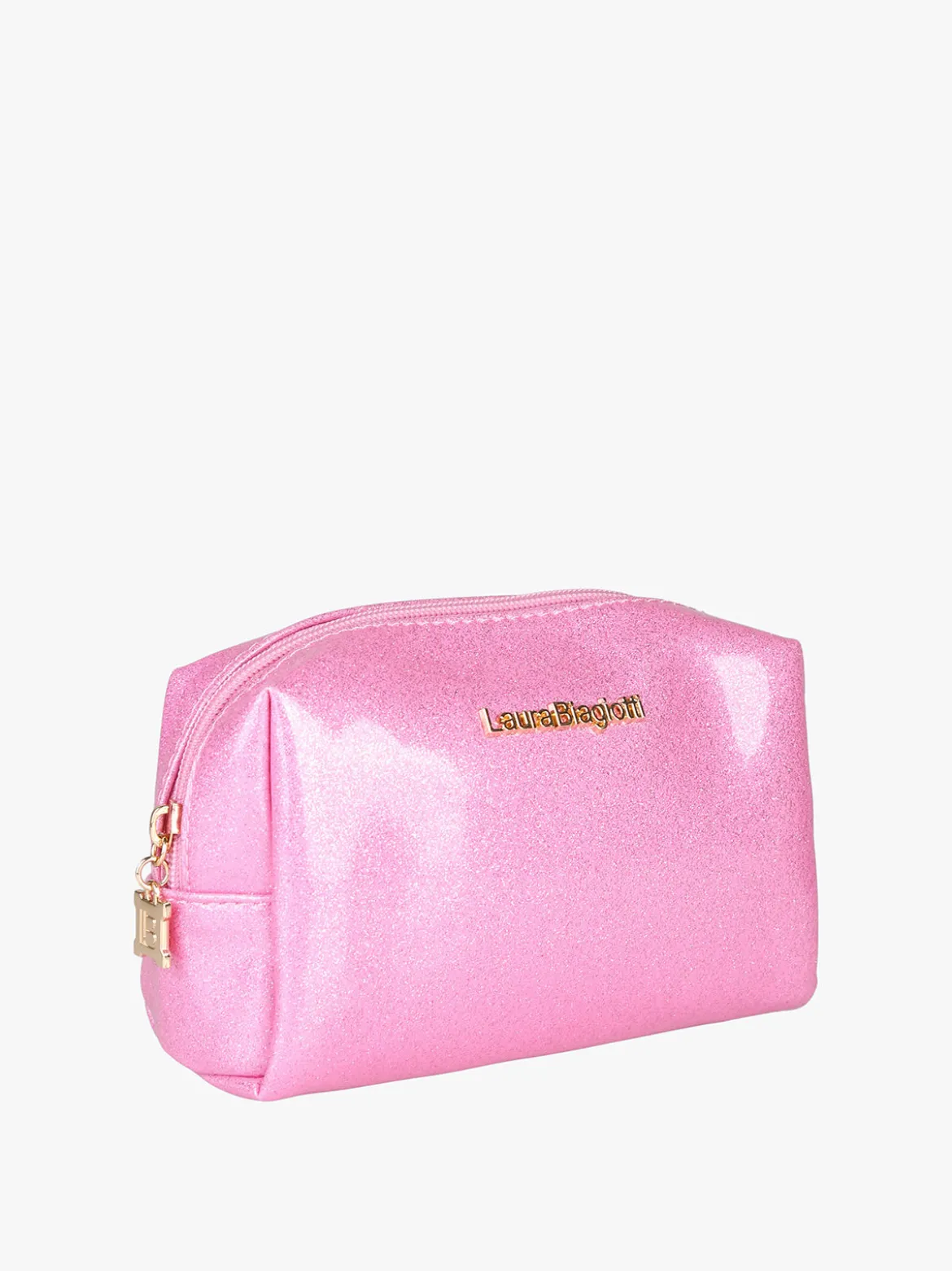 Laura Biagiotti Beauty case piccolo glitterato - rosa