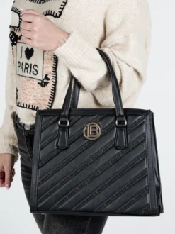 Laura Biagiotti Borsa a mano da donna con parte frontale trapuntata
